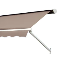 Outsunny Tenda da Sole a Caduta con Rullo Avvolgibile e Angolazione Regolabile 0-120°, 180×70cm, Marrone(m-8)