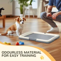 PawHut Dog Toilet Tray for Training Dogs, Dog Litter Tray for Indoor, Outdoor, 63 x 49 x 6cm(m-7)