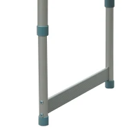 Outsunny Mesa Plegable de Picnic como una maleta para playa camping 60x45x64cm Aluminio Altura Ajustable(m-9)