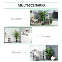 Outsunny Set of Two Artificial Dracaena Plants(m-4)