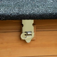 PawHut Pollaio per Galline con Casetta, Area di Corsa e di Cova, e Vassoio Estraibile in Legno 180x92x78cm(m-8)