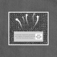 Outsunny Tenda da Sole Triangolare Anti-UV e Traspirante con Ganci a D, in HDPE, 5x5x5 m, Bianca e Blu(m-6)