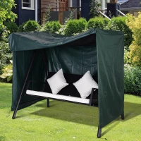 Outsunny 152 x 177cm Three-Seater Swing Chair Protective Cover Green(m-10)
