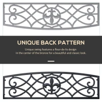 2 Seater Swing Seat Bench, Metal Garden Swing Chair with Chains, Weather Resistant, for the Patio, Yard, Deck and Yard, Black(m-6)