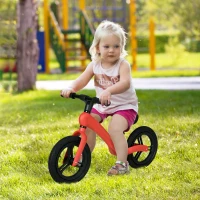 AIYAPLAY 12" Balance Bike, Lightweight No-Pedal Training Bike for Children with Adjustable Seat, Rubber Wheels - Red(m-2)