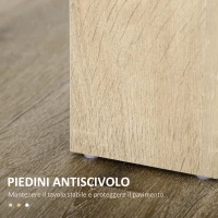 HOMCOM Tavolo da Pranzo Moderno in Legno per 4-6 Persone, 120x69x75cm, Colore Nero e Legno(m-7)