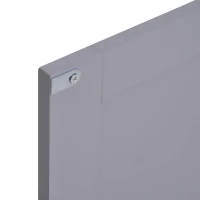 kleankin Meuble salle de bain sous lavabo - meuble sous-vasque - placard 2 portes avec étagère - dim. 60L x 30l x 60H cm - en bois gris blanc(m-9)