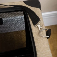 PawHut Foldable Pet Carrier, with Cushion, for Small Dogs and Cats(m-9)