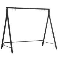 Outsunny Steel Frame Multi-Swing Seat Frame - Black(m-1)