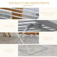 HOMCOM Tendedero Eléctrico Plegable 120W Secador Eléctrico de Ropa con Marco de Aleación de Aluminio 94x50x90 cm Plata(m-6)