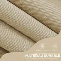 Outsunny Store banne manuel rétractable inclinaison réglable installation rapide  sans trous à percer 3 x 1,5 x 3,1 m(m-6)