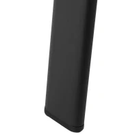 Outsunny Tavolo da Giardino Rotondo con Foro per Ombrellone in Acciaio e Vetro, Ф106.5x71cm, Nero(m-9)