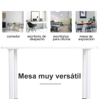 HOMCOM Mesa de Comedor Mesa de Cocina Multifuncional Escritorio Mesa Auxiliar 120x60x76cm Madera(m-4)