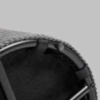 HOMCOM 40cm Round Storage Ottoman, Corduroy Footstool with Removable Lid and Legs, Vanity Stool for Living Room, Bedroom, Grey(m-8)