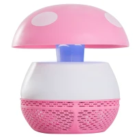 Destructeur d'insectes 3 W design champignon rose blanc(m-1)