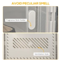 HOMCOM 8PCS Clear Shoe Box, Plastic Stackable Shoe Storage Box for UK/EU Size up to 12/46 with Magnetic Door for Women/Men, 28 x 36 x 21 cm(m-5)