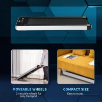 HOMCOM Electric Treadmill Walking Machine 735W Motorised Walking Treadmill 1-6km/h Aerobic Exercise Walking Pad w/ LED Display & Remote Control(m-5)