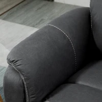 HOMCOM Fauteuil de relaxation électrique inclinable moderne avec repose-pieds et 2 poches latérales - noir(m-9)