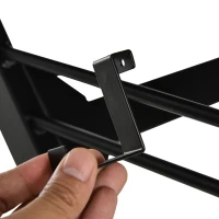 HOMCOM Gaming Desk Writing Racing Computer Table Workstation with Headphone Hook Curved Front Adjustable Feet for Home Office Use 140 x 60cm(m-8)