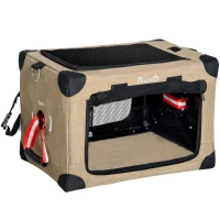 PawHut Foldable Pet Carrier, with Cushion, for XS Dogs and Cats(m-1)