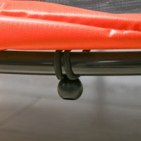 ZONEKIZ Cama Elástica Infantil Ø140 cm con Red de Seguridad Canasta de Baloncesto y 20 Bolas de Plástico Rojo(m-9)