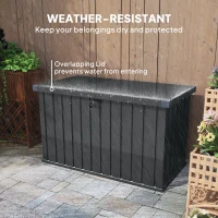 Outsunny 400L Galvanised Steel Garden Storage Box(m-5)