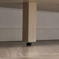 HOMCOM Buffet Meuble de Rangement Placard 3 Portes avec étagère réglable Effet cannage Style bohème - 136 x 41 x 70 cm(m-9)