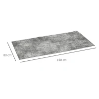 HOMCOM Grey Rug, Modern Abstract Area Rugs, Decorative Carpet for Living Room, Bedroom, Dining Room, 150 x 80cm(m-3)