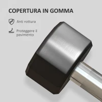 SPORTNOW Set 2 Manubri a 12 Lati da 2 kg in Metallo e Gomma con Impugnatura Antiscivolo, 22x7.5x7.5 cm, Nero(m-5)