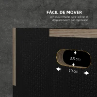 SPORTNOW Cajón de Salto Pliométrico de Madera con Mangos Huecos Carga 120 kg para Casa Oficina Gimnasia 40,5x35,5x30,5 cm Negro(m-5)