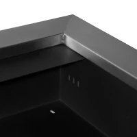 HOMCOM Camino a Bioetanolo da Parete in Acciaio Inox con 3 Bruciatori(m-9)