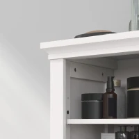 HOMCOM Multi-Storage Modern Bathroom Cabinet - White(m-9)