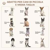 PawHut Cuccia per Cani Imbottita con Cuscino e Bordi Rialzati, Rivestimento in Tessuto, 85x85x35cm, Grigio(m-7)