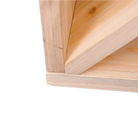HOMCOM Wooden Wine Rack for 24 Bottle Square Tabletop Storage Holder Stand(m-6)