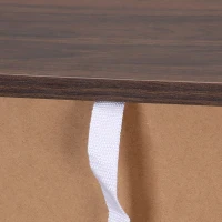 HOMCOM Libreria Mobiletto Armadietto 2 Ripiani Legno, Arredamento Moderno Casa e Ufficio, 60×24×63cm, Noce(m-6)