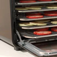 HOMCOM 35-70°C Six-Tray Food Dehydrator - Black(m-9)