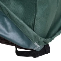 Outsunny Housse de Protection Salon de Jardin bâche étanche dim. 2,3L x 2,3l x 0,7H m Polyester PVC Haute densité Vert(m-8)