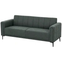 HOMCOM Three-Seater Relaxed Modern Sofa - Grey(m-11)