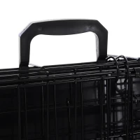 Pawhut Trapeze Collapsible Dog Pet Travel Box Cage Removable Tray 93 x 58 x 65cm(m-8)