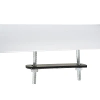 HOMCOM Portabicicletas de Techo para Vehículo Soporte para Bicicletas con Brazo de Pinza Ángulo Ajustable de 0-180 Grados Apto para Ancho de Ruedas de Menos de 5 cm 132x21x66 cm Plata(m-7)