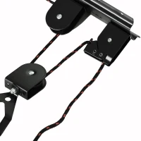 SPORTNOW Élévateur de vélo support vélo plafond fixation murale avec poulie capacité de chargement 20 kg acier noir(m-9)