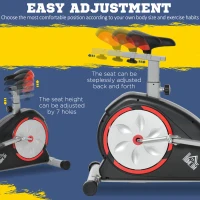 HOMCOM Elliptical Trainer Cardio Workout Exercise Bike Cross Trainer with 6KG Flywheel, Magnetic Resistance, LCD Digital Monitor, Great for Home Office Gym, Black(m-5)