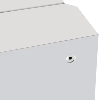 HOMCOM Stainless Steel Wall mounted Bathroom Mirror Cabinet 2 Shelves Storage Unit Furniture w/Single Door (60H x 40L x 13D (cm))(m-9)