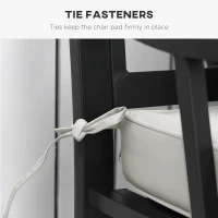 Outsunny Garden Bench Cushion 2 Seater Loveseat Seat Pad for Patio Swing Furniture for Indoor & Outdoor Use, 120 x 50 x 8 cm, Cream White(m-4)