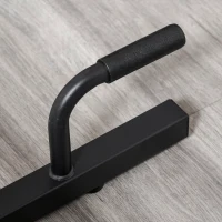 HOMCOM Macchina Squat 3 in 1, Macchina per Deep Sissy Squat Sit Up Push Up Regolabile Acciaio, Multifunzione, per Fitness, Allenamento, Leg Press, Addominali e Flessioni, Nero(m-9)