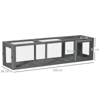 PawHut 150cm Cat Tunnel, Extra Long Cat Play Tunnel, Indoor Outdoor for Cat(m-3)