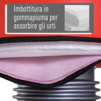 HOMCOM Sacco Boxe da Terra Professionale per Adulti Riempibile con Acqua Sabbia Altezza 158-186cm(m-5)
