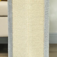 PawHut 56cm Corner Cat Scratching Post with Sisal Scratching Pad, Grey(m-9)