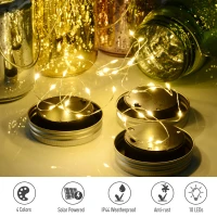 Outsunny Pack of 4 Solar Garden Lights  Glass Jar String Light with Handle Portable LED Multi Color Hanging Lantern Light 6-8 Hours Lighting Ф8cm(m-4)