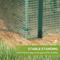 Outsunny 8' x 4' Plant Protection Cage, with Door, Green(m-7)